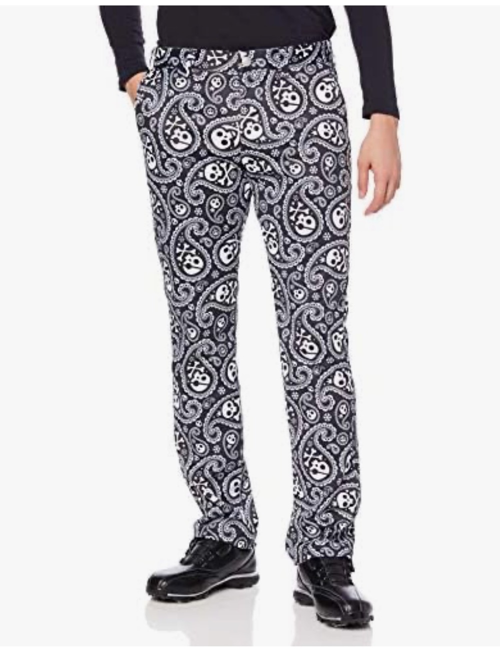Loudmouth Paisley Skull & Crossbones Men’s Golf Pants | 42x30L